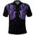 Maori Ta Moko Polo Shirt New Zealand Pastel Purple Unisex Black - Polynesian Pride