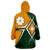 Marshall Islands - Marshall Islands Flag with Polynesian Patterns Green Wearable Blanket Hoodie LT9 - Polynesian Pride