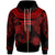 Marshall Islands Zip Hoodie Unique Serrated Texture Red Unisex Red - Polynesian Pride