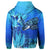 Hawaii Blue Turtle Paradise Hoodie Breath Ocean AH - Polynesian Pride