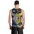 New Zealand Maori Aotearoa And Australia Aboriginal Men Tank Top Together - Blue LT8 - Polynesian Pride