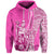 Hawaiian King Kamehameha Hoodie Vibe Pink Style LT6 Pink - Polynesian Pride