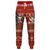 Hawaii Christmas Santa Claus Surf Joggers - Fun Style - AH Unisex Red - Polynesian Pride