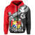 Custom Tonga Hook Tattoo Hoodie Black LT6 - Polynesian Pride