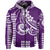 Custom Kakau Hawaiian Polynesian Hoodie Purple LT6 - Polynesian Pride