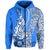 Hawaiian Shark Polynesian Hoodie Vibe Blue Style LT6 - Polynesian Pride