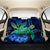 Hawaii Turtle Hibiscus Polynesian Back Seat Cover - Jade Stone - AH One Size Blue Back Car Seat Covers - Polynesian Pride