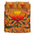 Hanaka Paradise Flower Plumeria Bedding Set - Orange Earth - AH - Polynesian Pride