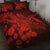 Hawaii Turtle Reach To The Sky Hibiscus Quilt Bed Set - Red - AH - Polynesian Pride