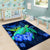 Hawaii Turtle Hibiscus Polynesian Area Rug - Jade Stone - AH - Polynesian Pride