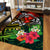 Hawaii Dophin Couple Love Polynesian Flower Area Rug - AH - Polynesian Pride