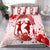 Hawaii Hula Dance Couple Love Valentine Bedding Set - Cud Style - AH White - Polynesian Pride