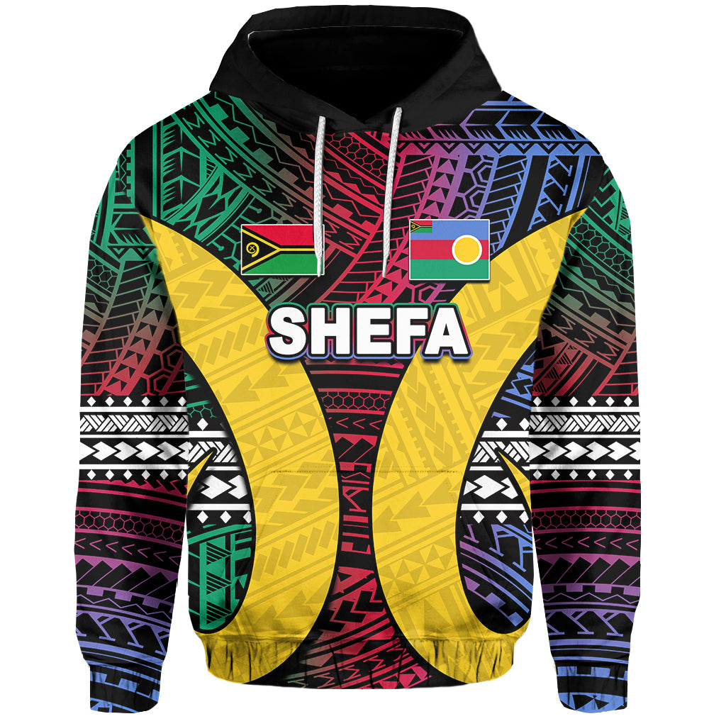 Custom Polynesian Shefa of Vanuatu Hoodie LT6 Art - Polynesian Pride