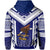 American Samoa Coat of Arms Polynesian Zip Hoodie Active Blue - Polynesian Pride