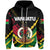 Custom Vanuatu Zip Hoodie Polynesian Style No.2 LT6 Unisex Red - Polynesian Pride