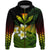 Kanaka Maoli (Hawaiian) Zip Hoodie, Polynesian Plumeria Banana Leaves Reggae Unisex Art - Polynesian Pride