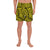 Polynesian Maori Lauhala Yellow Men's Athletic Long Shorts Art - Polynesian Pride