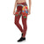 Tahiti Polynesian Leggings - Hibiscus Coat of Arm Red - Polynesian Pride