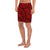 Polynesian Maori Lauhala Red Men's Athletic Long Shorts - Polynesian Pride