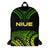 Niue Polynesian Backpack - Reggae Tribal Pattern Black - Polynesian Pride