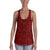 Polynesian Kakau Turtle Red Hawaii Women's Racerback Tank Top Art - Polynesian Pride