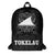 Tokelau Polynesian Backpack - White Tribal Pattern Black - Polynesian Pride