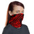 Hawaiian Bandana - Polynesian Curly Tatau Red Neck Gaiter - Polynesian Pride