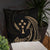 Kosrae Micronesia Basic Pillow - Gold Tribal Wave - Polynesian Pride