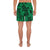 Polynesian Turtle Palm And Sea Pebbles Green Men's Athletic Long Shorts - Polynesian Pride