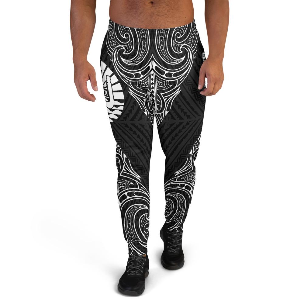 French Custom Sweatpant - Polynesian Patterns White Color Unisex White - Polynesian Pride