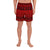 Polynesian Tattoo Tribal Red Men's Athletic Long Shorts Art - Polynesian Pride