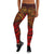 Guam Polynesian Leggings - Red Shark Polynesian Tattoo - Polynesian Pride