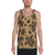 Polynesian Turtle Palm And Sea Pebbles Gold - Hawaii Men's Tank Top Gold - Polynesian Pride