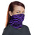 Polynesian Maori Mask Purple Unisex Neck Gaiter - Polynesian Pride