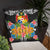 Tonga Pillow - Coat Of Arms With Tropical Flowers - Polynesian Pride