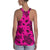 Polynesian Turtle Palm And Sea Pebbles Pink Hawaii Women's Racerback Tank Top - Polynesian Pride