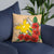 Papua New Guinea Polynesian Pillow - Hibiscus Coat of Arm - Polynesian Pride