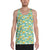 Tropical Plumeria Blue Hawaii Men's Tank Top AH White - Polynesian Pride