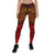 Tahiti Leggings - Red Shark Polynesian Tattoo - Polynesian Pride