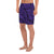 Polynesian Maori Lauhala Violet Men's Athletic Long Shorts - Polynesian Pride