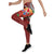 Tahiti Polynesian Leggings - Hibiscus Coat of Arm Red - Polynesian Pride