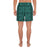 Polynesian Lauhala Mix Turquoise Men's Athletic Long Shorts - Polynesian Pride