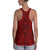 Polynesian Kakau Turtle Red Hawaii Women's Racerback Tank Top - Polynesian Pride