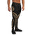 American Samoa Polynesian Sweatpant - Gold Tribal Wave - Polynesian Pride