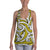 Polynesian Maori Ethnic Ornament Yellow Hawaii Women's Racerback Tank Top Art - Polynesian Pride