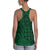 Polynesian Hawaiian Style Tribal Tattoo Green Hawaii Women's Racerback Tank Top - Polynesian Pride