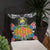 Nauru Pillow - Coat Of Arms With Tropical Flowers - Polynesian Pride