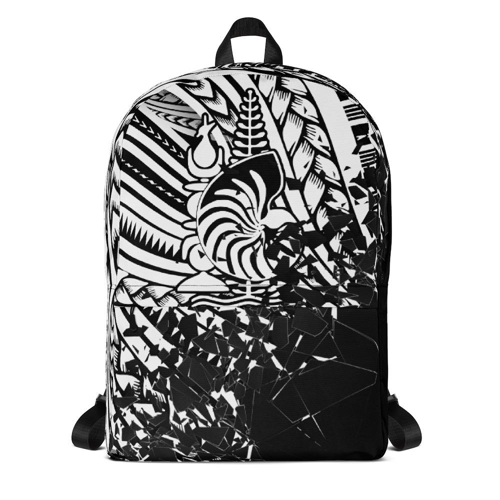 New Caledonia Polynesian Backpack - Broken Mirror WHITE - Polynesian Pride