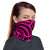 Hawaiian Bandana - Polynesian Swirly Tatau Pink Neck Gaiter - Polynesian Pride