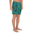 Polynesian Symmetry Turquoise Men's Athletic Long Shorts - Polynesian Pride